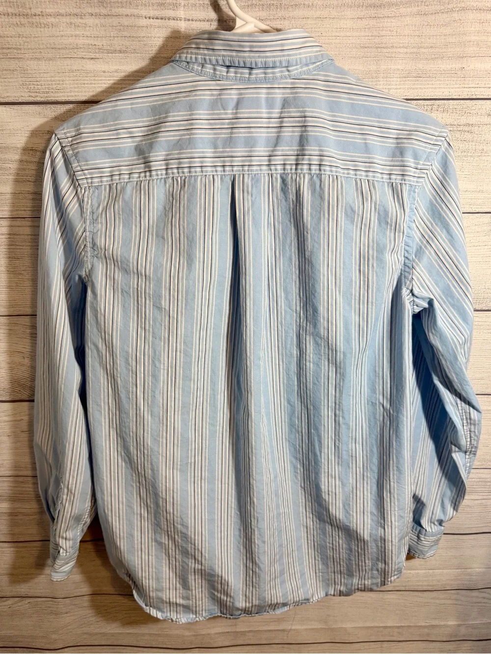 Ralph Lauren Light Blue & White Striped Button-Down Shirt